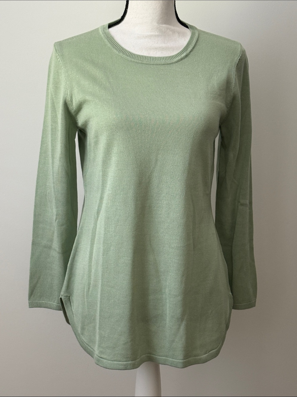 Van Heusen Classic Crewneck Long-Sleeve Thin Sweater  - Sage Green